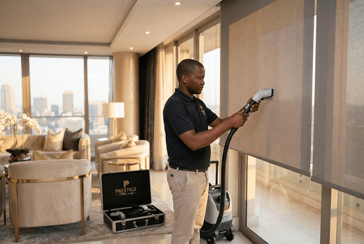 Blind Cleaning specialist on-site care in Johannesburg